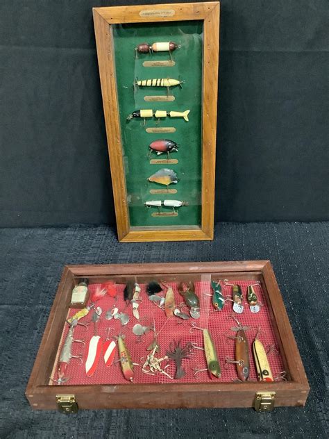 Lot - Two Cases of Antique and Vintage Fishing Lures