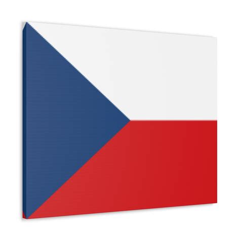 Czechia Country Flag Canvas Vibrant Wall Art Unframed Home Decor