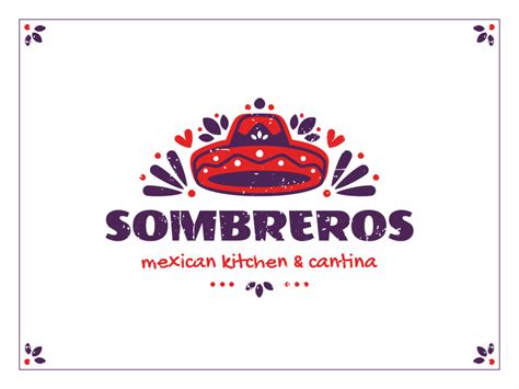 Sombreros By IIsixo O On Dribbble King Sushi Chicken Logo Taco