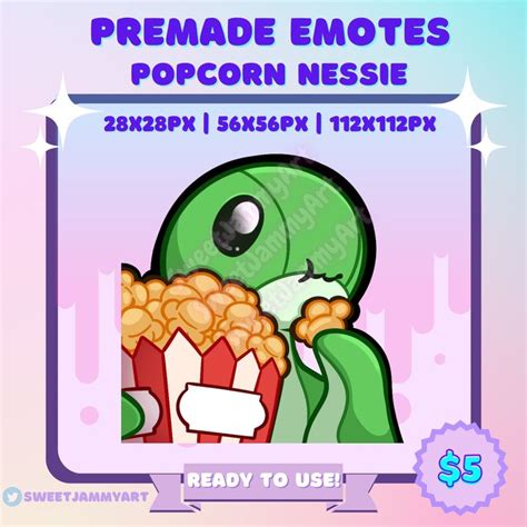 Apex Legends Popcorn Nessie Emote Twitch Emotes Discord Emotes Youtube