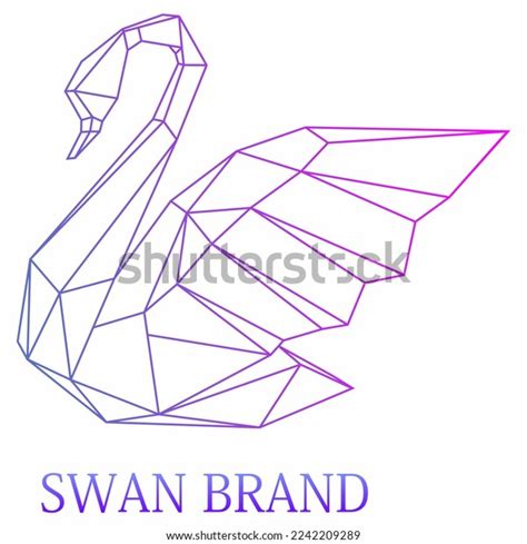 Logo Line Art Style Swan Stock Vector (Royalty Free) 2242209289 ...