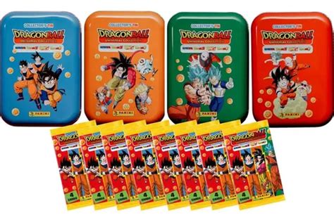 Dragon Ball Universal 4 Latas Pack Panini 8 Sobres Envío gratis