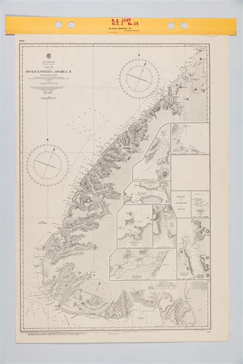 Chart: Foveaux Strait to Awarua River - New Zealand Maritime Museum