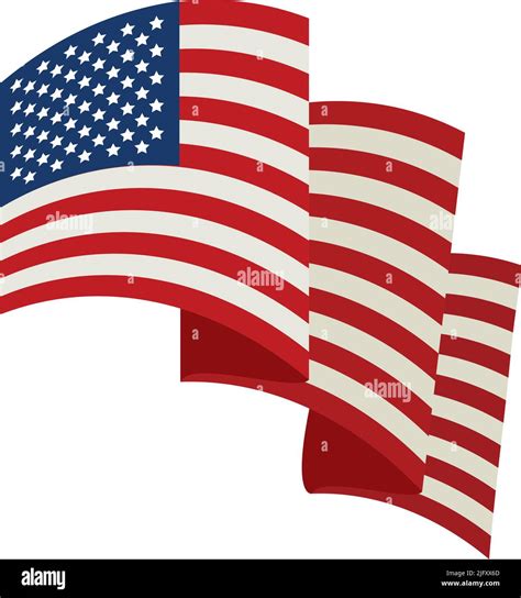 usa flag waving design Stock Vector Image & Art - Alamy