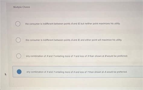 Solved In The Diagram Multiple Choice The Consumer Is Chegg