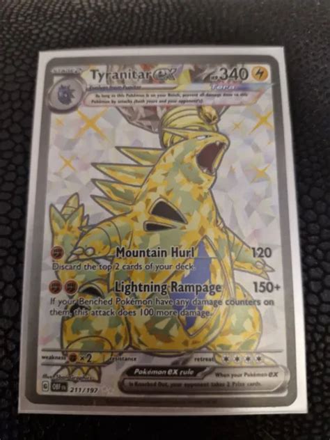 Tyranitar Ex Rare Ultra Card Sv Obsidian Flames Pokemon