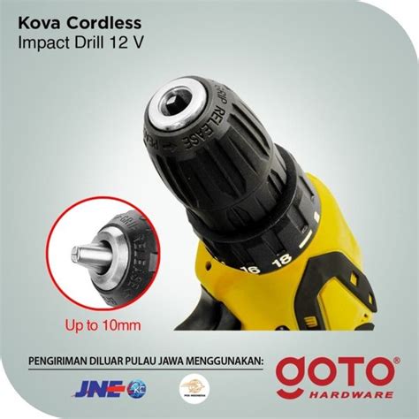 Jual Kova Mesin Bor Baterai Tangan Cordless Drill V K H Di Lapak