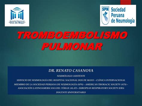 Tromboembolismo Pulmonar Cuidado Medico Udocz