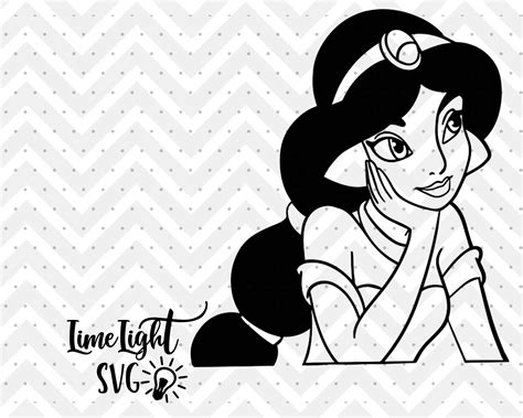 Jasmine Svg Jasmine Silhouette Aladdin Svg Jasmine Cricut Etsy