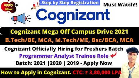 Cognizant Recruitment Cognizant Off Campus Drive For Batch