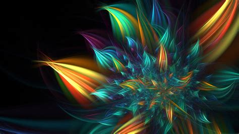 Multicolor Fractal Flower HD Abstract Wallpapers | HD Wallpapers | ID ...