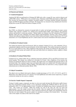 A Comparison Of Cardanol And Its Derivatives As Reactive Pdf