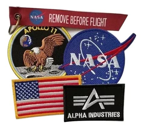 Kit Combo Promoción Parches Nasa Astronauta Piloto Apollo11 Cuotas