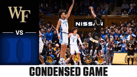 Wake Forest Vs Duke Condensed Game Acc Mens Basketball