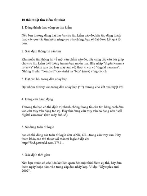 thu thuat tim kiem