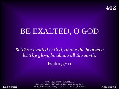 BE EXALTED O GOD | R. J. Stevens Music