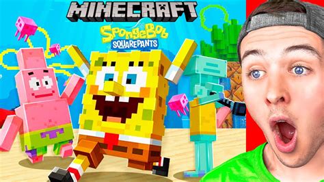 Spongebob Squarepants In Minecraft Bedrock Dlc Mashup Pack Youtube