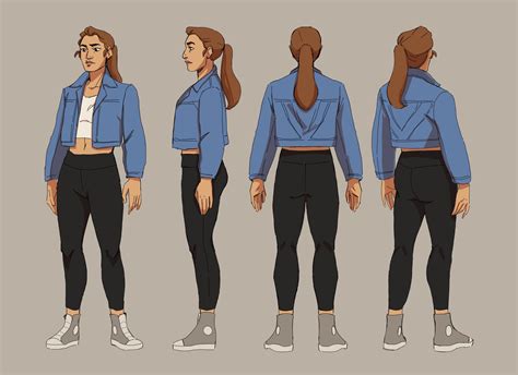 Artstation Female Character Turnaround Concept Sheet Nbkomputer