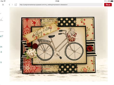 Pin By Wendy Mallas On My Handmade Cards Scrapbook Cards Bicycle