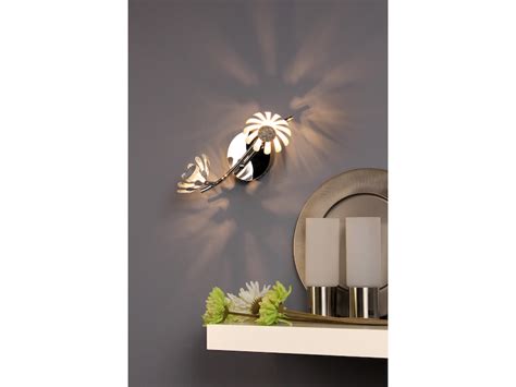 Schwenkbare Blumen Design Deckenlampe Aus Metall Blattsilber