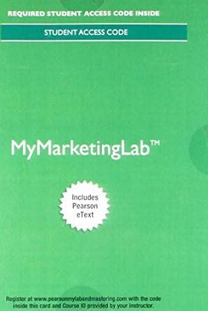 Amazon MyLab Marketing With Pearson EText Access Card For