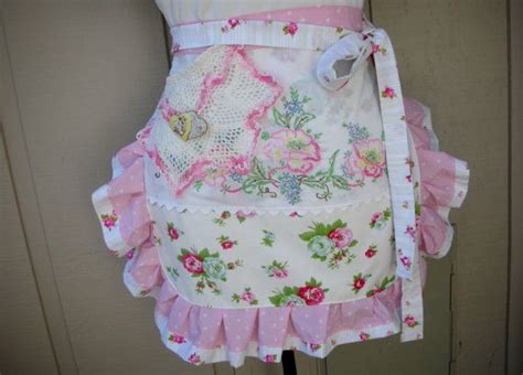 Aprons Shabby Chic Aprons Cottage Chic Apron By Anniesattic 3895