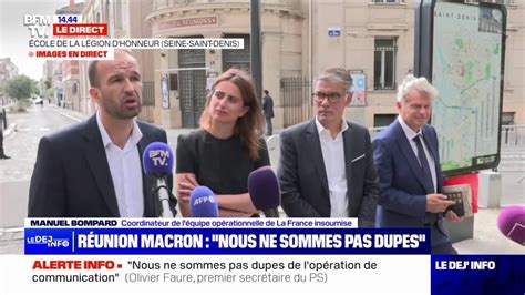 Manuel Bompard LFI Soit Emmanuel Macron nous entend et très bien