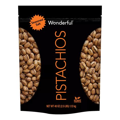 Wonderful Seasoned Salt In Shell Pistachios 40 Oz Bjs Wholesale Club