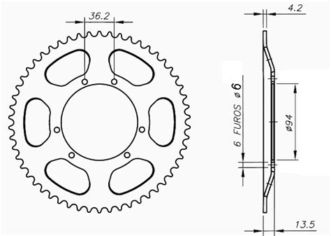 Autotec Ebs Products Sprocket Rear