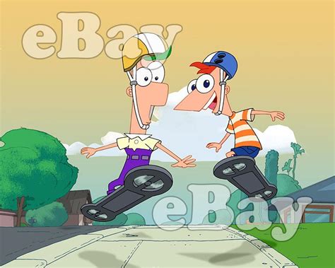 Rare! DISNEY'S PHINEAS AND FERB Cartoon Color 8 X 10 Photo | #1801531057