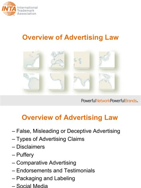 Overview of Advertising Law | PDF | Advertising | False Advertising