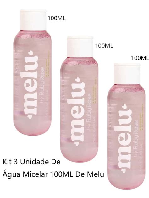 Kit Unidade De Gua Micelar Ml Melu By Ruby Rose Shein Brasil