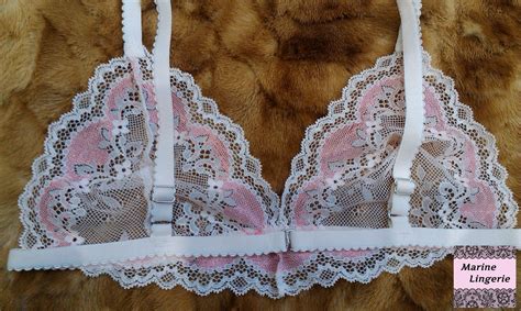 Bridal Lace Bralette White Ivory Pink Lingerie Sexy Bra Etsy