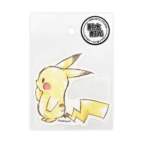 Mini Deco Sticker Yokogao Pok Mon Pikachu Number Meccha Japan