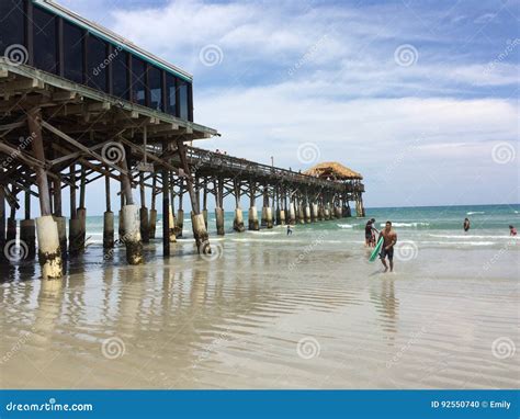 Cocoa Beach Pier Editorial Image Image Of Beach Pier 92550740