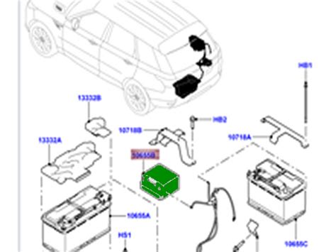 GENUINE LAND ROVER AUXILIARY BATTERY LR4 RANGE ROVER EVOQUE RANGE ROVER