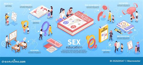 Isometric Sex Education Infographics Stock Vector Illustration Of