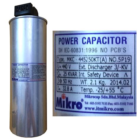 Capacitor Mikro Mkc Kt P Kvar