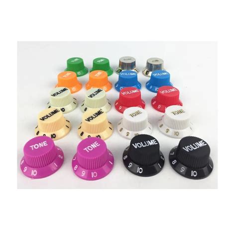 New 4pcsset 2 Volume 2 Tone Guitar Knobs Strat Speed Control Knobs For