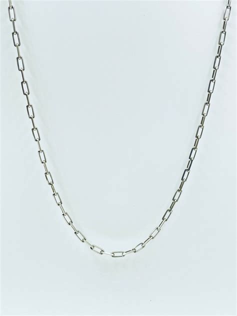 SOLD Cartier 18k White Gold Spartacus Chain Link Necklace