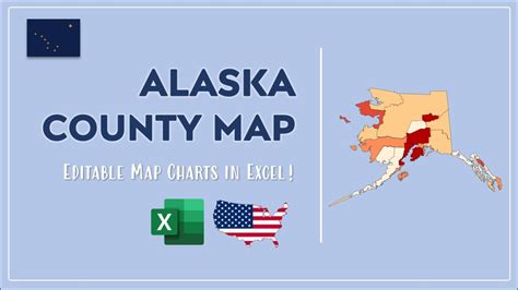 Alaska County Map In Excel Counties List And Population Map YouTube