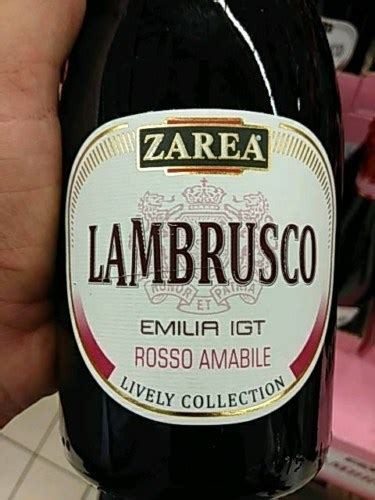 Zarea Lively Collection Lambrusco Rosso Amabile Vivino France