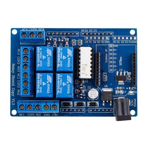 Shield Relay 4 Canales Para Arduino Uno R3 MakerElectronico