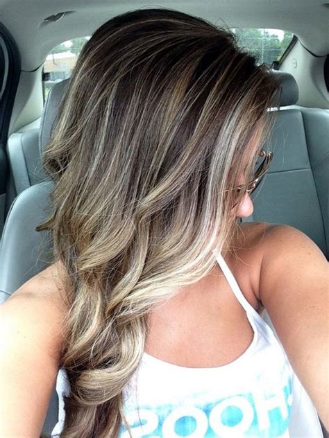 Two Tone Hair Color Brown And Blonde