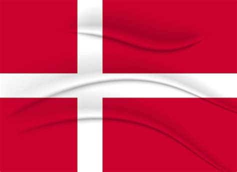 Premium Vector | National flag of denmark, fabric effect. illustration ...