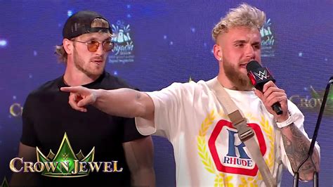 Logan Pauls Brother Jake Paul Will Have His Back At Wwe Crown Jewel