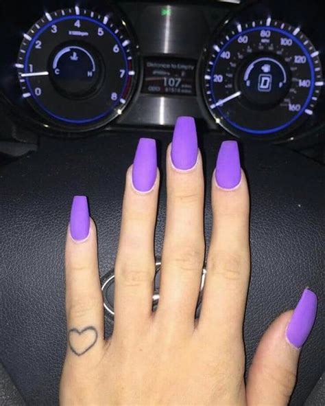 Untitled Purple Acrylic Nails Purple Nails Cute Acrylic Nails