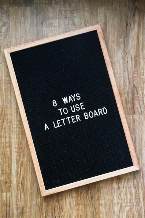 8 ideas for how to use a letter board in your home. Felt letter boards ...