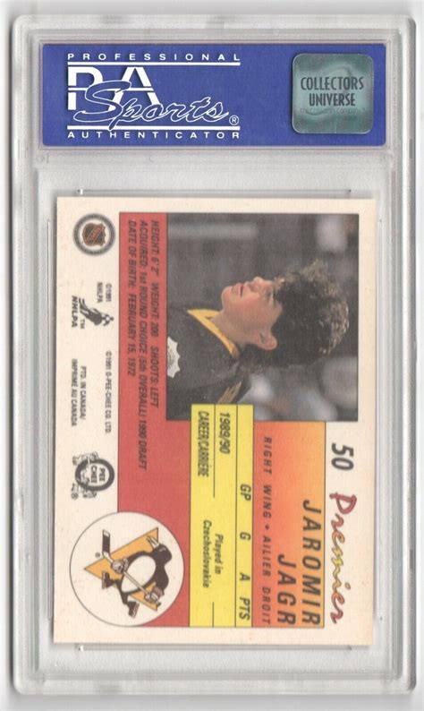 Jaromir Jagr Penguins O Pee Chee Opc Premier Rookie Card Rc