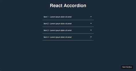 React Accordion By Saleh M Codesandbox